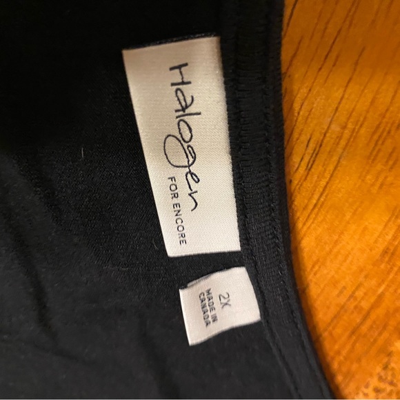 Nordstrom’s NWT Halogen Encore women’s  2X Sequined Black sleeveless Dress top - Picture 5 of 12